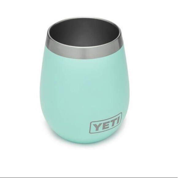 Yeti Rambler 10ox Wine 🍷 Cup Seafoam Blie - Picture 1 of 6